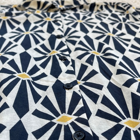 Zara Geometric Printed Midi Dress Size Medium - Picture 5 of 14